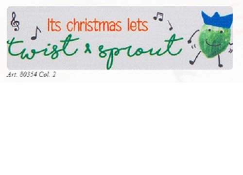 Berisfords Twist & Sprout Ribbon, White, 25mm