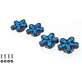 FD&amp;D Multiple Use Shining Screw Cap, Blue Daisy Pattern with M6 Machine Screw