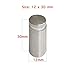 Lantee Standoff Screws - 1/2 x 1-3/16 Inch Stainless Steel Sign Standoff Mounting Hardware for Acrylic, Glass & Picture - 20 Pcs 12mm x 30mm