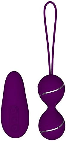 Powerful Silicone Massager Ball with Wireless Remote Control - 7 Kinds of Massager Mode - USB Charging - Perfect Match to Relaxing Yourself (Purple)