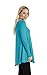 Free to Live Women's Loose Flare Fit Extra Long Tunics (XL, Jade)