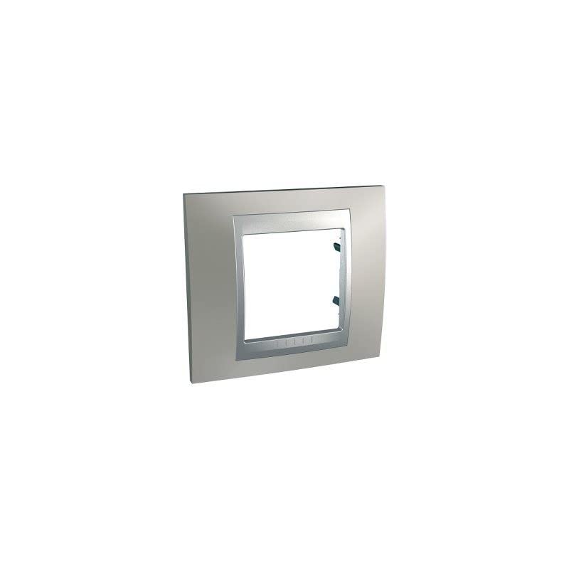 Schneider Electric u66.002.039 Frame Top 1 Element, Matte Nickel