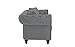Divano Roma Furniture Classic Modern Scroll Arm Velvet Chesterfield Love Seat Sofa (Grey)