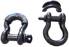 TGL 2-pack D-Ring Shackle with Protector, 3/4"