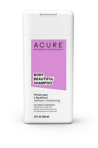 ACURE Body Beautiful Shampoo - Prickly Pear & Fig Extract | 100% Vegan | Performance Driven Hair Care | Boosts Volume & Bounce | Prevents Breakages & Replenishes Moisture | 12 Fl Oz