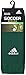 adidas Metro Soccer Socks (1 Pair) Discontinued, Collegiate Green/White/Clear Grey/4, Large