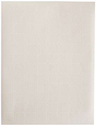 Diversified Biotech Tough-Tags MISL-1000 Microscope Slide Label, 0.875" Length x 0.875" Width, White (Pack of 2400)