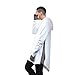 OLRIK Mens Hipster Hip Hop ELong Pullover Hoodie Shirts White M