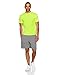 Amazon Essentials Men’s 2-Pack Performance Mesh Short-Sleeve T-Shirts, Navy/Neon Lime, Large
