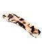 Prettyou Handmade Celluloid French Clip Design Tortoise Shell Oblong Luxury Fashion Accessories Hair Clip Claw for Women Barrettes (A)