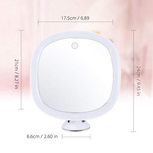 WISREMT Bathroom Led Makeup Mirror, Touch Sensor Light Control 360° Rotatable Cosmetic Mirror (Ship from USA)