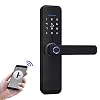 Smart Lock, ELLI-Riz Fingerprint Door Lock with Reversible Handle, Keyless Entry Bluetooth Lock, Free APP, IC Card, Anti…