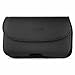 BLACK LEATHER HOLSTER POUCH for MOTOROLA DROID RAZR/MAXX / RAZR HD /MAXX HD /ATRIX HD OTTERBOX DEFENDER / COMMUTER OR Ballistic SG Series CASE