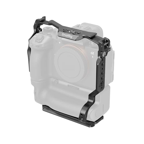 SMALLRIG Sony Alpha 1 II/9 III Cage with Vertical Grip VG-C5, Three-Point Lock, with Integrated Ark Plate and Versatile Mounting Options - 5908