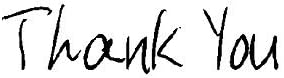 7009B Scribbled Thank You Stamp, Black