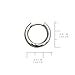 Hoop Earrings Hawaiian Style by Austaras - Set of Two Earrings 14K Gold Plated 13mm Hypoallergenic 316L Stainless Steel Jewelry Plumeria Flower (13, Silver-Plated-Stainless-Steel)