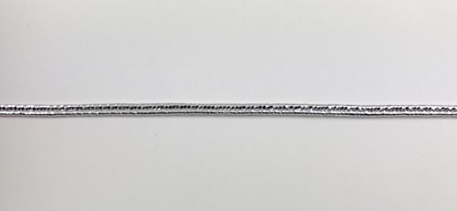 TRIMPLACE 1/8 INCH SILVER METALLIC SOUTACHE 36 YARDS