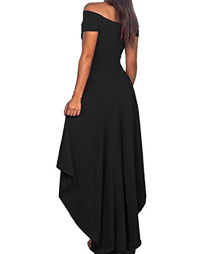 Kidsform-Vestiti-da-Cocktail-Donna-Vintage-Vestiti-in-Pizzo-Elegante-Maniche-Lunghe-Spalle-Scoperte-Abito-da-Sera