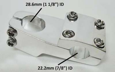 Threadless Stem for 7/8″ Handlebar X 1 1/8″ Steering Tube