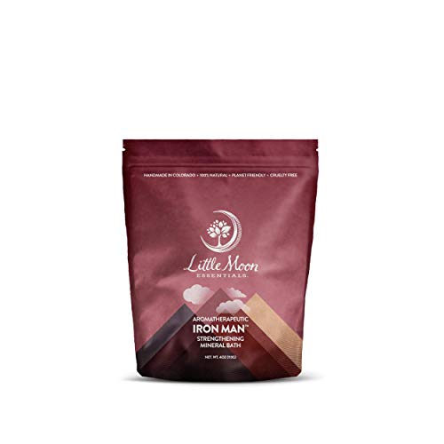 Little Moon Essentials Strengthening Mineral Bath Salt, Iron Man, 4 oz.