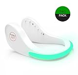 RUMBLE 24/7 Night Running Gear Shoe Lights- Flashing LED Reflective Gear for Runners, Joggers, Bikers, Kids & Pets (One PAIR) White