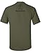 Marine Corps Bull Dog Front and Back Premium Men's T-Shirt (Large, Military Green)
