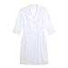 ACSUSS Womens Nurse Uniform Dresses Button Front White Hospital Nurse Scrub Dress White Medium
