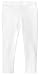 Big Girls' Cotton Cropped Capri Summer Legging for Play and School SPD For Sensitive Skin Sensory Friendly, White, 7
