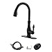 KES CUPC NSF Certified Kitchen Pull Down Faucet Lead-Free Brass Pull-out Faucet Sprayer Single Handle with Swivel Spout Oil Rubbed Bronze, L6915LF-ORB