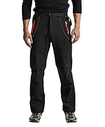 TBMPOY Men's Snow Ski Waterproof Fleece Lined Pants