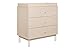 Babyletto Gelato 3-Drawer Changer Dresser with Removable Changing Tray in Washed Natural and White, Greenguard Gold Certified