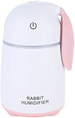 Softmusic 170ml Mist USB Kawaii Rabbit Humidifier LED Night Light Air Purifier,Home Office Decor