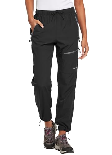 baleaf Women's Hiking Pants Quick Dry Lightweight Water Resistant Elastic Waist Cargo Pants for All Seasons