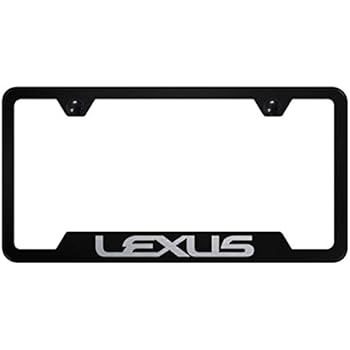 license plate lexus frame steel