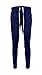 Henry & William Men's Wide Stripe Patter Accent Techno Track Pants W/Ankle Zipper