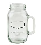 38oz Quart Mason Jar Mugs Embossed Area for Personalization [Set of 2]