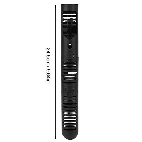 T&F 24.5 cm Aquarium Heater Guard Protector Removable Aquarium Heating Rod Sleeve Plastic Aquarium Heating Protective Cover Guard with Suction Cups