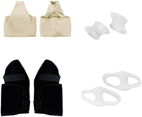Footful 4 Pairs Hallux Valgus Corrector Spacers Toe Separators Valgus Bunion for Woman