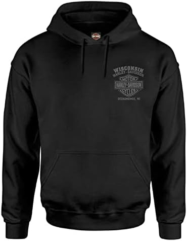 Harley-Davidson Men's Corrosion Willie G Skull Cotton-Blend Zip-Up