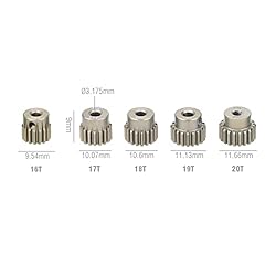 KingVal Replacement 5PCS 48DP 3.175mm 16T 17T 18T