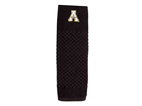 Team Golf NCAA Appalachian State Mountaineers Embroidered Golf Towel, Checkered Scrubber Design, Embroidered Logo