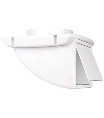 4-Inch White Soffit Dryer Vent Kit - 2 Pack Exhaust Vents With UV Protection & Pest Guard
