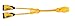 Marinco Y30-2-30 EEL Y Adapter, 30A 125V Male To (2) 30A 125V Females Yellow