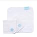 Charlie Banana 10 Reusable Double Sided Wipes, Blue Emb.