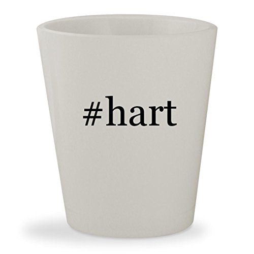 #hart - White Hashtag Ceramic 1.5oz Shot Glass