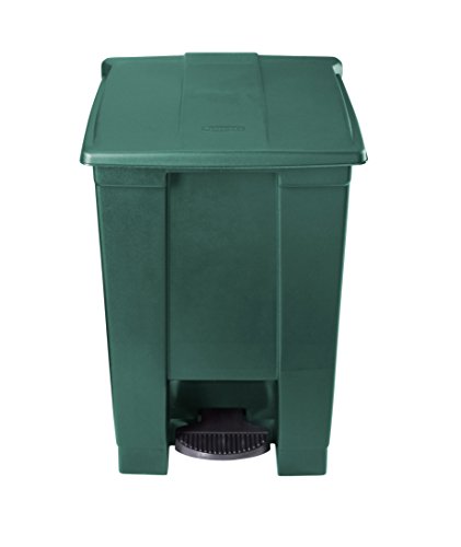 Rubbermaid commercial 1829417 step-on lid wastebasket, 12-gallon,…