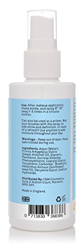 Makeup Moisture Setting Spray by Lunar Glow. A Finishing Spray for Face and Skin 100ml.