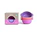 Bobo&Boo Bamboo Kids Snack Bowls, Set of 4 Bamboo Dishes, Non Toxic, Eco Friendly & Stackable Kids Snack Containers, Great Gift for Baby Showers, Birthdays & Preschool Graduations, Sunset primary