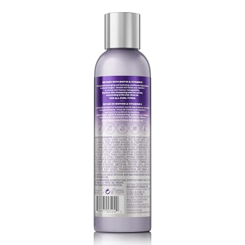 THE MANE CHOICE THE ALPHA EASY ON THE CURLS HYDRATION CURLY HAIR CONDITIONER, NOURISHING DETANGLING CONDITIONER ENRICHED WITH BIOTIN & VITAMIN E, SULFATE & PARABEN-FREE, 8 OZ