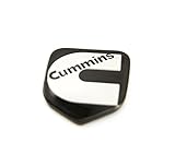 1 NEW 94-02 CUMMINS SECOND GEN BLACK & WHITE CUSTOM GRILL EMBLEM BADGE